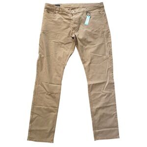 Peter Millar Wayfare Five Pocket Pant 40X36 Beach Tan‎ Golf Casual Preppy Chino